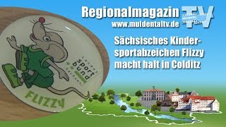 Sächsisches Kindersportabzeichen Flizzy macht Halt in Colditz [upl. by Aneehsit25]