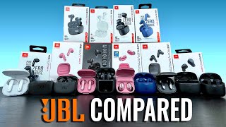 I COMPARED Every JBL True Wireless Earbud [upl. by Bowe]