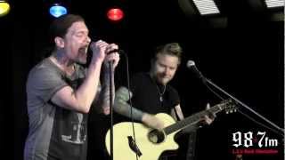 Shinedown  Acoustic Version of quotThe Sound of Madnessquot at 987FM [upl. by Ynohtnaed]