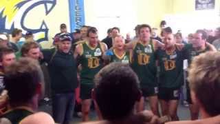 Mark Polycarpou AFL  Dimboola Roos Seniors singing their Theme Song [upl. by Yetsirhc885]