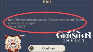 How To Fix Genshin Impact Insufficient Storage Space Problem on Android [upl. by Olsson120]