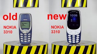 HYDRAULIC PRESS VS OLD AND NEW NOKIA 3310 [upl. by Yehs883]