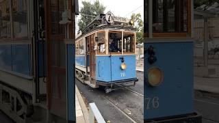 Heritage tramway to Norrmalmstorg line 7N departing from Nybroplan Stockholm [upl. by Boycey]