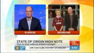 State of Origin Game 2 2010  Straalen on Sunrise [upl. by Nafis]