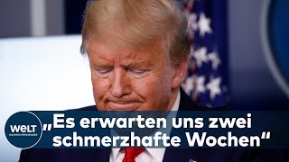 COVID19 Trump unter Schock  In New York werden CoronaTote mit Gabelstaplern abtransportiert [upl. by Nirek]