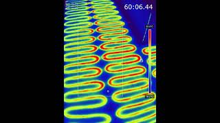 Thermoaufnahme elektrische Fußbodenheizung Wärmebildkamera [upl. by Cartan]