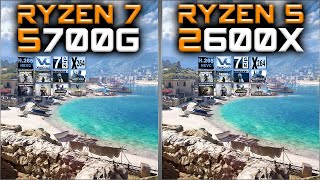 Ryzen 7 5700G vs Ryzen 5 2600X Benchmarks – 15 Tests 🔥 [upl. by Gibson]