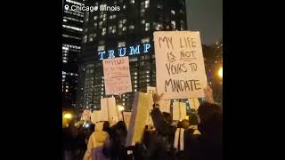 AntiTrump Protest in Chicago after election [upl. by Inaleon]