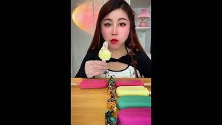 Asmr eating ice cream Crispy delicious short video [upl. by Larok]