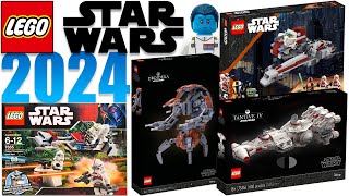 ALL LEGO Star Wars 2024 SETS SO FAR Clones vs Droids Battle Pack UCS Jabbas Sail Barge amp More [upl. by Atilrep]