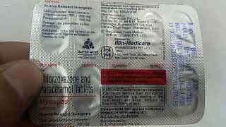 Myospas Tablets  Chlorzoxazone And Paracetamol Tablets  Myospas Tablets Uses Side effects Hindi [upl. by Airenahs799]