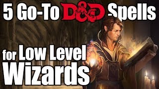 5 Go to DampD Wizard Spells for Tier 1 5th Edition Dungeons and Dragons [upl. by Ferino]