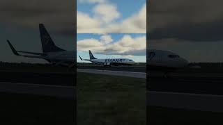 illegal RYANAIR LANDING xplane12 aviation butter [upl. by Henni]