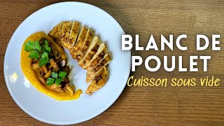 Blanc de poulet super tendre Cuisson sous vide avec KitchenBoss G320 [upl. by Orgell539]