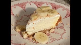 Banana Pudding Cheesecake Pie The Best [upl. by Zildjian997]