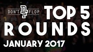 Top 5 Rap Battle Rounds January 2017  Funny Compilation [upl. by Hardden337]