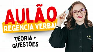 AULÃO sobre REGÊNCIA VERBAL  TEORIA  QUESTÕES  PORTUGUÊS para CONCURSOS [upl. by Kovacev]