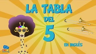 La Tabla de Multiplicar del 5  Aprendemos Ingles Cantando Canciones para Niños [upl. by Nylyahs446]