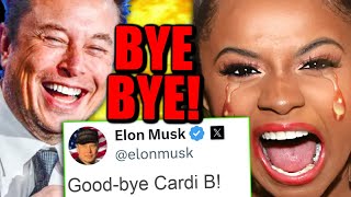 Its OVER For Cardi B After INSANE MELTDOWN Elon Musk Gets The LAST LAUGH [upl. by Ennaylloh]