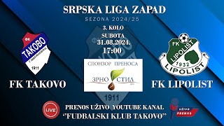 FK Takovo  FK Lipolist [upl. by Enomaj140]