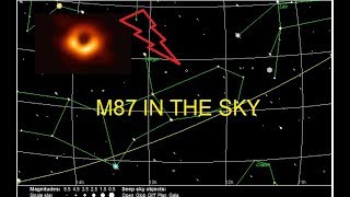 how to find M87 in skycalculate distance of M87finding black hole in the sky [upl. by Nerraf]