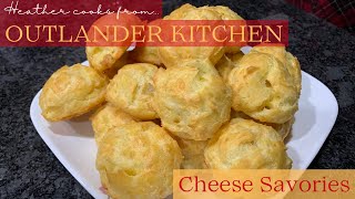 Cheese Savories Gougères  Outlander Kitchen  EASY [upl. by Nunci]