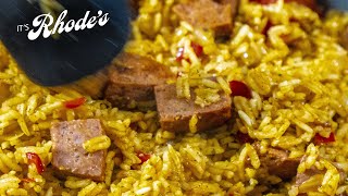 RICE AND SALAMI The perfect recipe FOR ANY GIVEN DAY  ITS RHODES [upl. by Ymiaj]