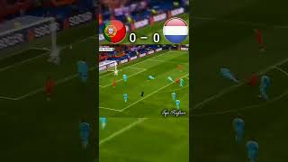 Portugal vs Netherlands  shorts shortvideo viralvideo ronaldo football shortsfeed [upl. by Hizar253]