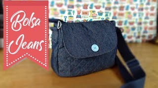 Diy Bolsa Jeans [upl. by Schroder751]