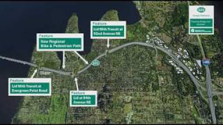 SR 520  Eastside design simulation  SR 520 Program  April 2009 [upl. by Salkcin]