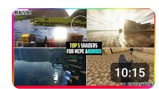 ✓ TOP 5 REALISTIC SHADERS FOR MINECRAFT PE 😍 IN 2GB 3GB RAM ANDROID 118 NO LAG MINECRAFT PE [upl. by Akinajnat777]