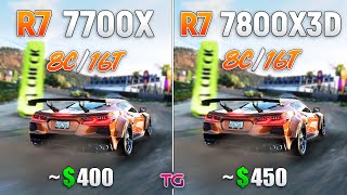 Ryzen 7 7800X3D vs Ryzen 7 7700X  Test in 10 Games [upl. by Attevad394]