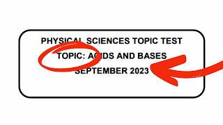 Acids amp Bases Grade 11 amp Test [upl. by Elyac651]