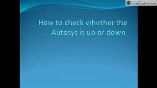 How to check whether the Autosys is up or down  Autosys Tutorial [upl. by Airetahs699]