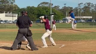 Max Durrington Inside Park Home Run at 2024 Australian Youth Championships U18 [upl. by Antonetta]