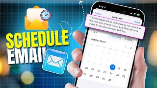 How to Schedule an Email to Send Later on iPhone  Schedule Email on iPhone Using Mail Apps [upl. by Rodger]