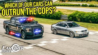 Which Of Our Cars Can Actually Outrun The Cops  Car Trek S5E4 [upl. by Rosalyn214]