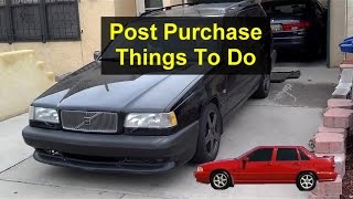 New Volvo owner things to do after purchase or check yearly on a 850 S70 V70 XC70 etc  VOTD [upl. by Ardnosak]