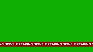 Breaking news ticker scrolling text on green background animation [upl. by Alaster]