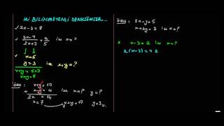 Antrenmanlarla Matematik 21 İki Bilinmeyenli Denklemler 2 youtube original [upl. by Shelley375]