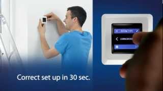 DEVIreg Touch Thermostat Simple Setup video  Touch Screen [upl. by Yalcrab]