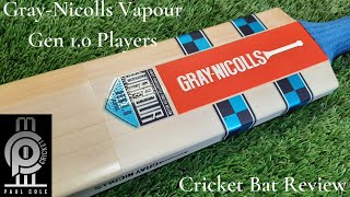 GrayNicolls Vapour Gen 10 Players Cricket Bat Review [upl. by Esac494]