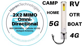 2x2 MIMO 4G LTE 5G Cellular OmniDirectional Antenna  The Wireless Haven  Product Overview [upl. by Peggie]