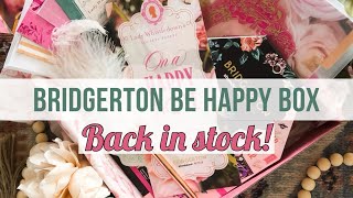 Unboxing the Bridgerton Be Happy Box A Happy Planner Exclusive  Back in Stock Now Flip Through [upl. by Meeker]