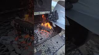 Fire Management  Yoder Smokers Loaded Wichita Offset Smoker  Charcoal  Wood Mix [upl. by Aznarepse]