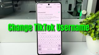 How To Change Username on TikTok [upl. by Anayi]