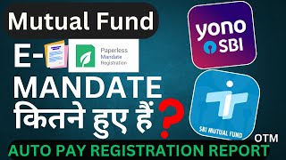 SBI MUTUAL FUND E Mandate Registration kaise dekhe  OTM AUTOPAY Report kaise nikale  Investap App [upl. by Ferguson950]