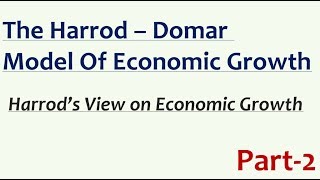 Part 2Harrod Model Of Economic Growth प्रो० हैरोड का आर्थिक विकास का सिद्धांत। [upl. by Lorianne]