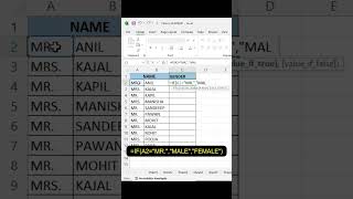 Excel Tricks and Tips  If function using advance excel excel shortvideo shorts exceltips [upl. by Addy324]