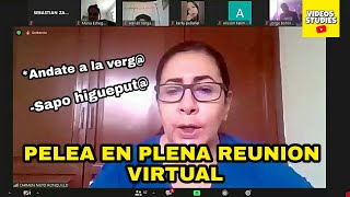 Dos estudiantes universitarios se pelean en reunión virtual en presencia de la profesora Subtitulado [upl. by Olympe637]